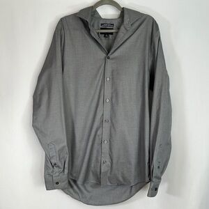 Awearness by Kenneth Cole Grey Non-Iron Slim Fit Dress Shirt
